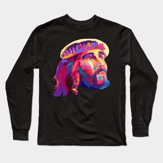 Jesus christ Long Sleeve T-Shirt by mailsoncello